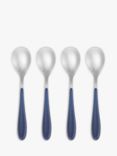 John Lewis Studio Dessert Spoons, Set of 4, Navy