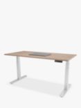 Bisley Sit & Stand Height Adjustable Oak Veneer Top Desk, 120cm