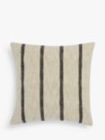 John Lewis Linen Stripe Cushion, Natural