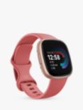 Fitbit Versa 4 Health & Fitness Smartwatch with Heart Rate Monitor, Pink/Rose