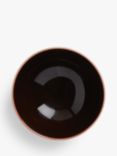 John Lewis Glossy Glaze Stoneware Dip Bowl, 7.4cm, Dark Brown