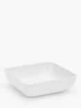 John Lewis ANYDAY Eat Porcelain Square Serving Dish, 20cm, White