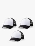 Cricut Hat Press Trucker Hat Blank, Black/White, Pack of 3