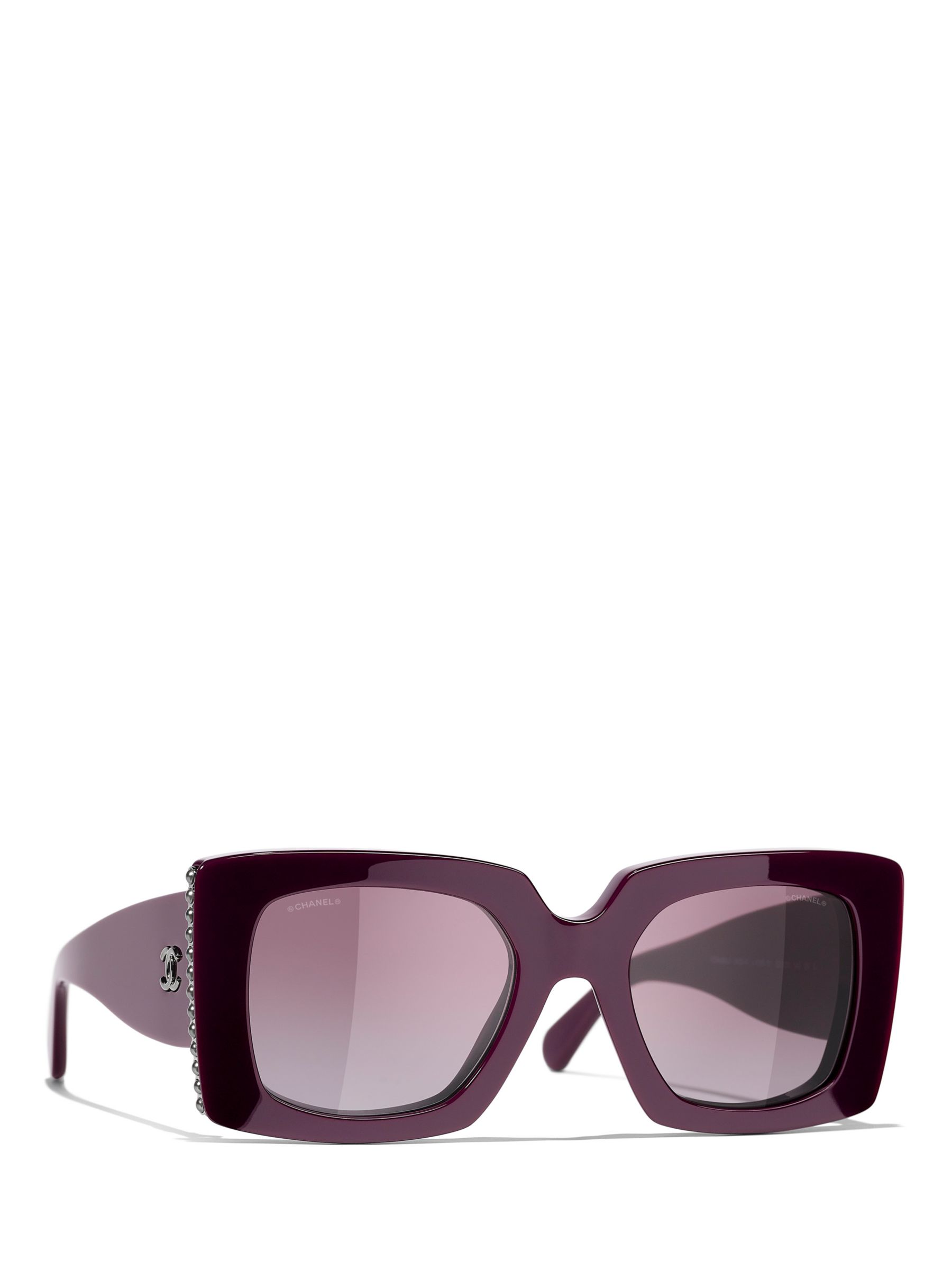 Chanel Purple Polarized Bow Square Gradient Sunglasses – STYLISHTOP