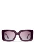CHANEL Rectangular Sunglasses CH5480H Bordeaux/Violet Gradient