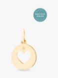 Recognised Heart Popon Pendant Necklace, Gold