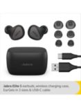 Jabra Elite 5 True Wireless Bluetooth Hybrid Active Noise Cancelling Sweat & Weather-Resistant In-Ear Headphones with Mic/Remote