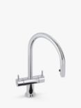 Abode Hesta 2 Lever Pull-Out Monobloc Kitchen Tap