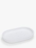 John Lewis ANYDAY Matt Finish Soap Dish, White