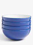 John Lewis ANYDAY Two Tone Stoneware Cereal Bowls, Set of 4, 15.5cm, Cobalt Blue