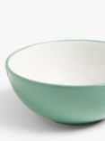 John Lewis ANYDAY Two Tone Stoneware Cereal Bowls, Set of 4, 15.5cm, Green