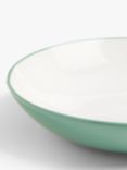 John Lewis ANYDAY Two Tone Stoneware Pasta Bowls, Set of 4, 23cm, Green
