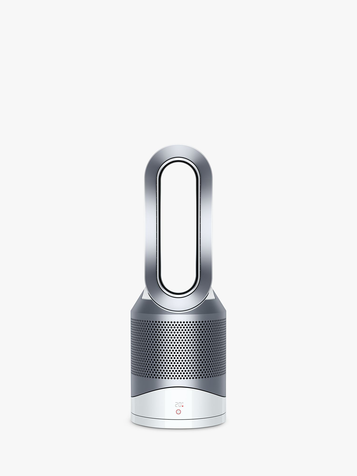 Dyson Pure Hot + Cool Purifying Fan Heater, White/Silver