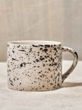 Nkuku Ama Splatter Mug, Set of 2, 200ml, White