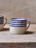 Nkuku Indigo Drop Ceramic Mug, Set of 2, 200ml, Indigo