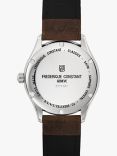 Frederique Constant FC-303NS5B6 Men's Classics Index Automatic Date Leather Strap Watch, Brown/Silver