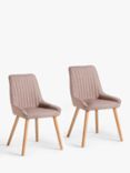 John Lewis Toronto Side Dining Chairs, Set of 2, Blush