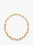 Monica Vinader Alta Textured Chunky Chain Necklace, Gold