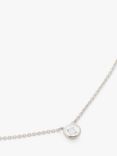 Monica Vinader Diamond Essential Chain Necklace, Silver
