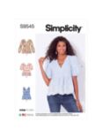 Simplicity Misses' V-Neck Pullover Top Sewing Pattern, S9545, A