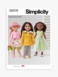 Simplicity 36cm Doll Clothes Sewing Pattern, S9378
