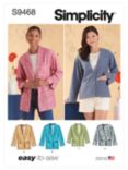 Simplicity Misses' Unlined Jacket Sewing Pattern, S9468