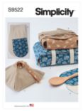 Simplicity Kitchen Textiles Sewing Pattern, S9522, OS