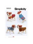 Simplicity Dog Coats Sewing Pattern, S9520, A