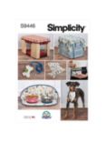 Simplicity Pet Crate Cover and Accessories Sewing Pattern, SS9446, OS