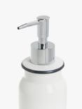 John Lewis Enamel Soap Pump, White