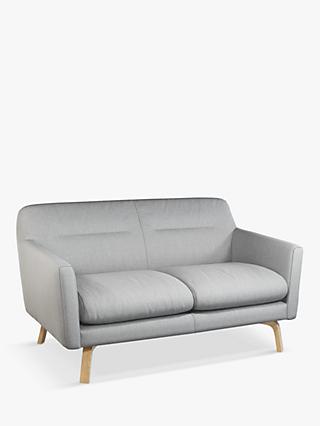 Archie II Range, John Lewis Archie II Medium 2 Seater Sofa, Light Leg, Soft Weave Light Grey