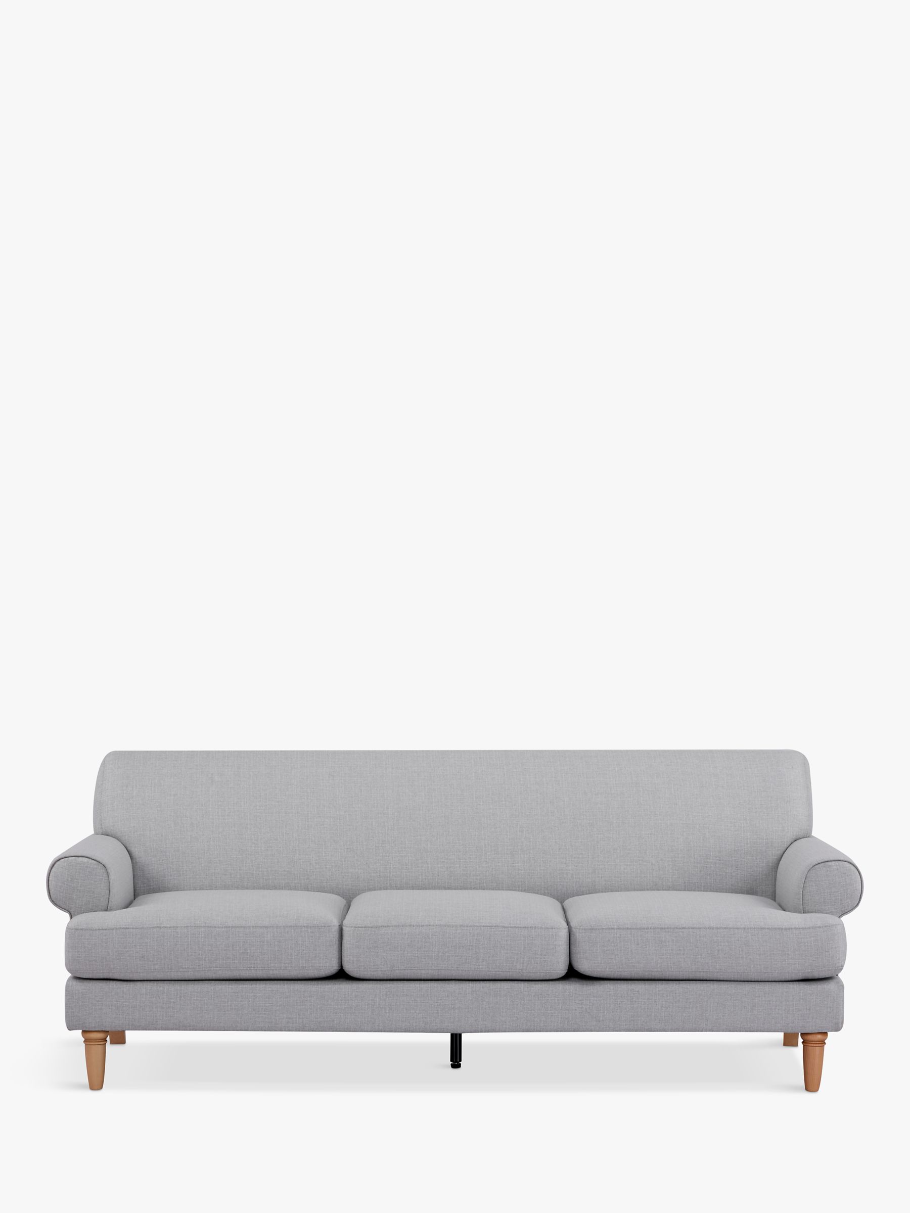 John Lewis ANYDAY Scroll II Large 3 Seater Sofa, Light Leg