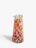 John Lewis Confetti Coloured Glass Carafe, 850ml, Multi