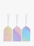 John Lewis Pastel Ombre Scallop Gift Tags, Pack of 3