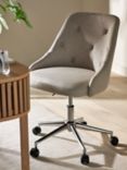 John Lewis ANYDAY Tilly Button Back Office Chair, Natural