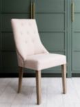 One.World St James Oak Wood Stud Detail Dining Chair