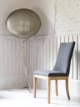 One.World St James Linen & Oak Wood Dining Chair, Charcoal