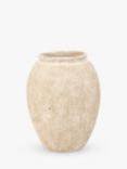 One.World Birkdale Etched Stone Vase, H40cm, Natural