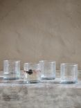 Nkuku Yala Glass Tumbler, Set of 4, 325ml, Clear