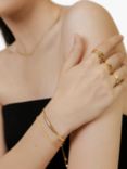 Monica Vinader Snake Chain Bracelet, Gold