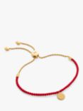 Monica Vinader Linear Disc Charm Cord Bracelet