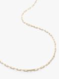 Monica Vinader 14ct Yellow Gold Paper Link Chain Necklace, Gold