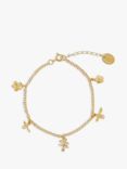 Alex Monroe Garden Gathering Charm Bracelet, Gold