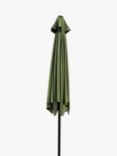 John Lewis Aluminium Wind-Up Parasol, 2.7m, Green