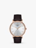 Tissot Men's Everytime Leather Strap Watch