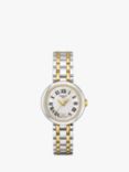Tissot T1260102201300 Women's Bellissima Date Bracelet Strap Watch, Silver/Gold