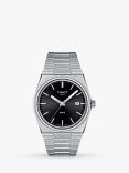 Tissot Men's PRX Date Bracelet Strap Watch, Silver/Black T1374101105100