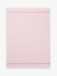John Lewis ANYDAY Check Terry Cotton Tea Towel, Orchid