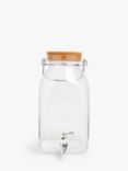 John Lewis ANYDAY Plastic Drinks Dispenser, 7.4L, Clear