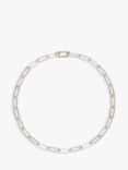 Melissa Odabash Paperclip Link Chain Necklace, Silver